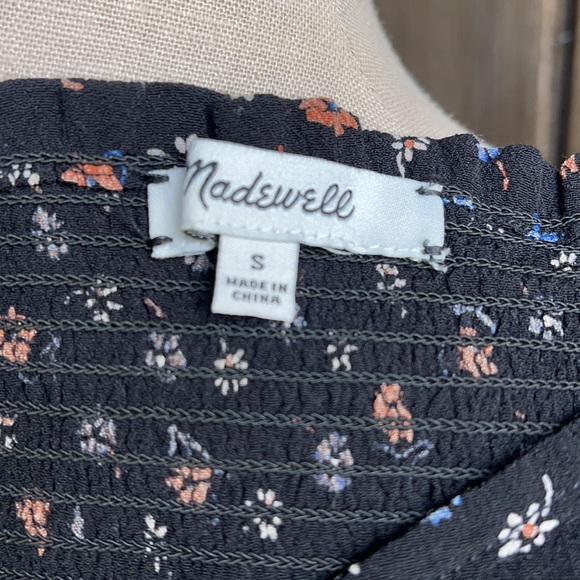 Madewell • square neck Prairie Posies smocked top - Picture 7 of 14